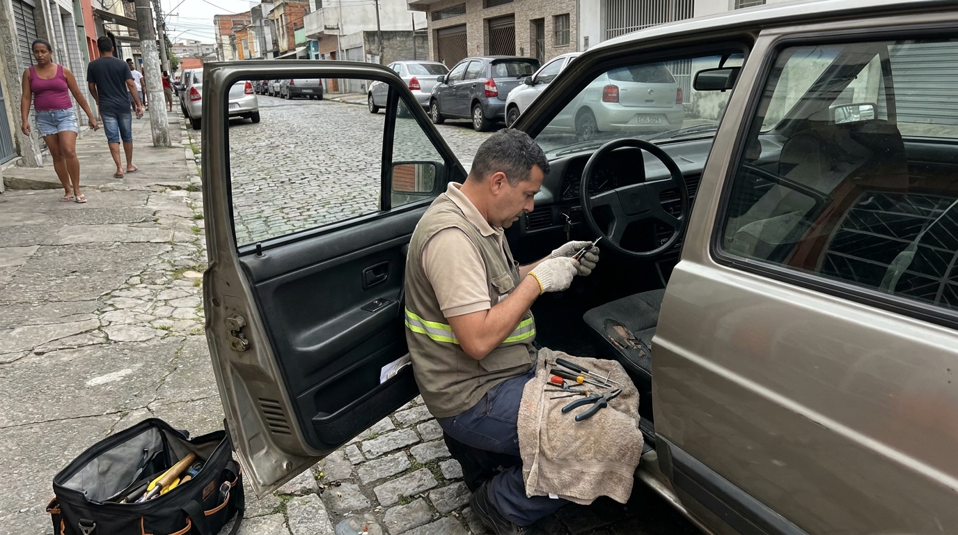 Extração de Chave Quebrada em Maringá‑PR